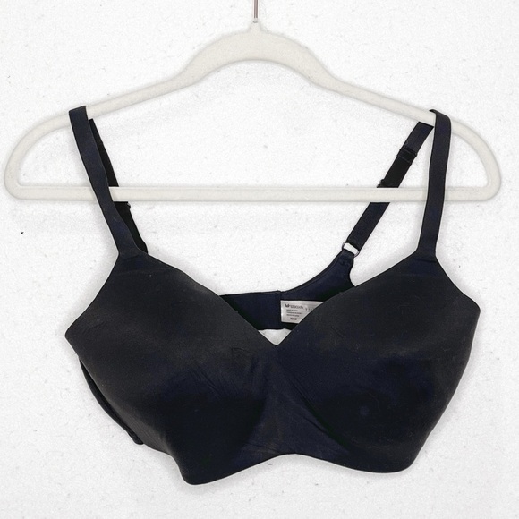 Wacoal How Perfect Wire Free T-Shirt Bra Black 36DDD - Picture 3 of 7